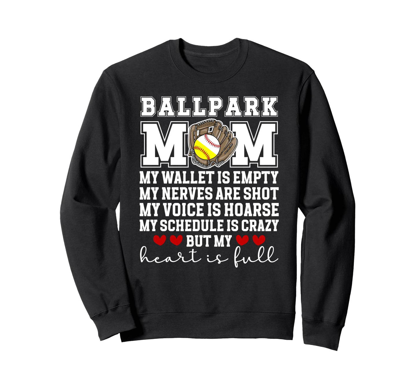 Baseball Softball Mom Proud Softball Sweatshirt - Custom Art Print Unisex - T-Shirt, Sweatshirt, Hoodie
