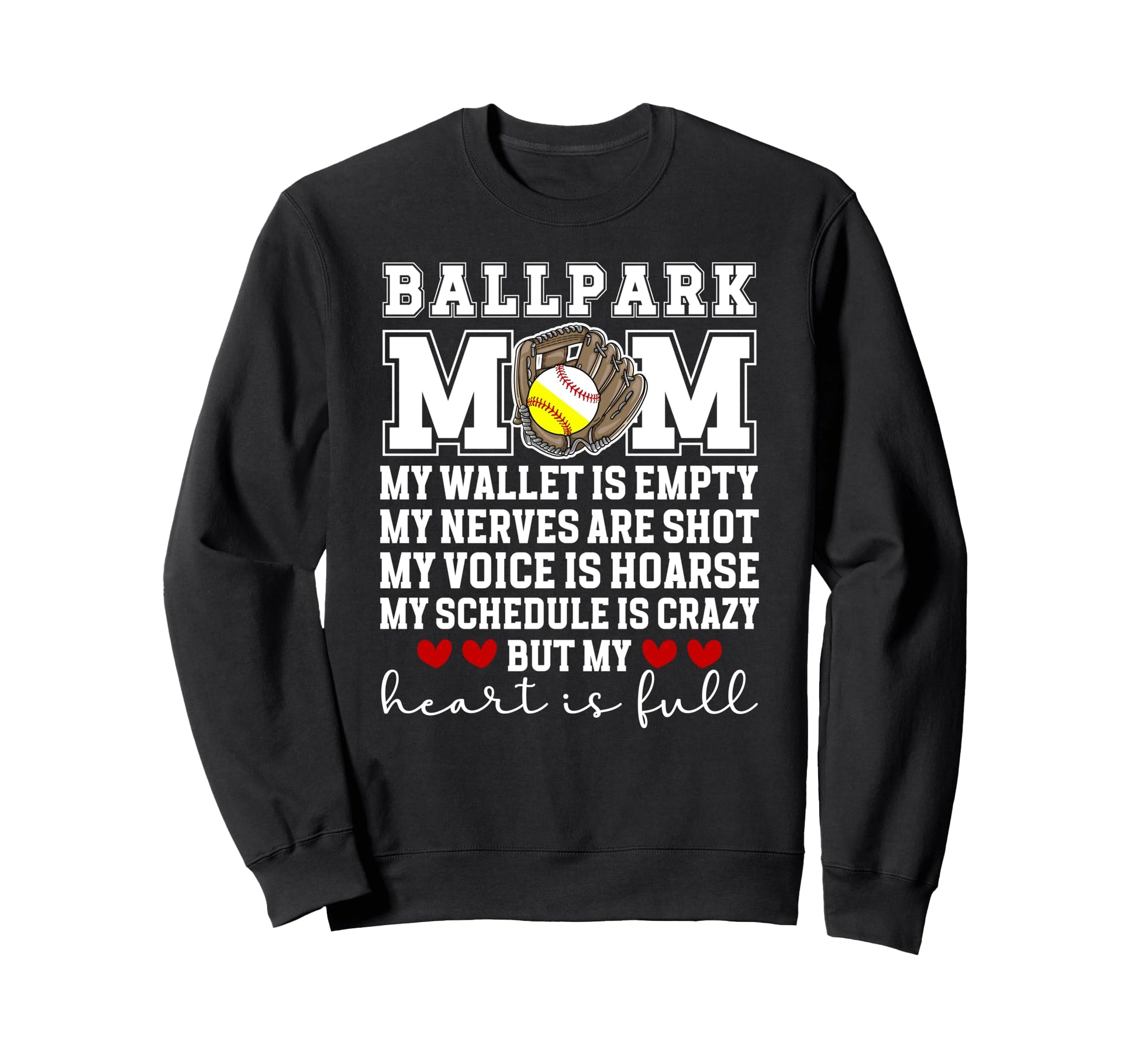 Baseball Softball Mom Proud Softball Sweatshirt - Custom Art Print Unisex - T-Shirt, Sweatshirt, Hoodie