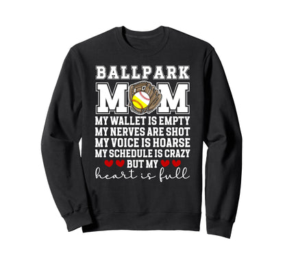 Baseball Softball Mom Proud Softball Sweatshirt - Custom Art Print Unisex - T-Shirt, Sweatshirt, Hoodie