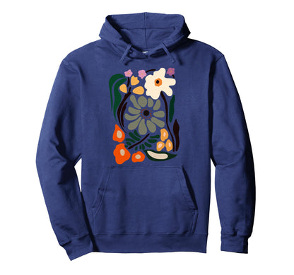 Boho Flower Aesthetic Paint Summer Hoodie - Novelty Apparel for Adults - T-Shirt, Sweatshirt, Hoodie