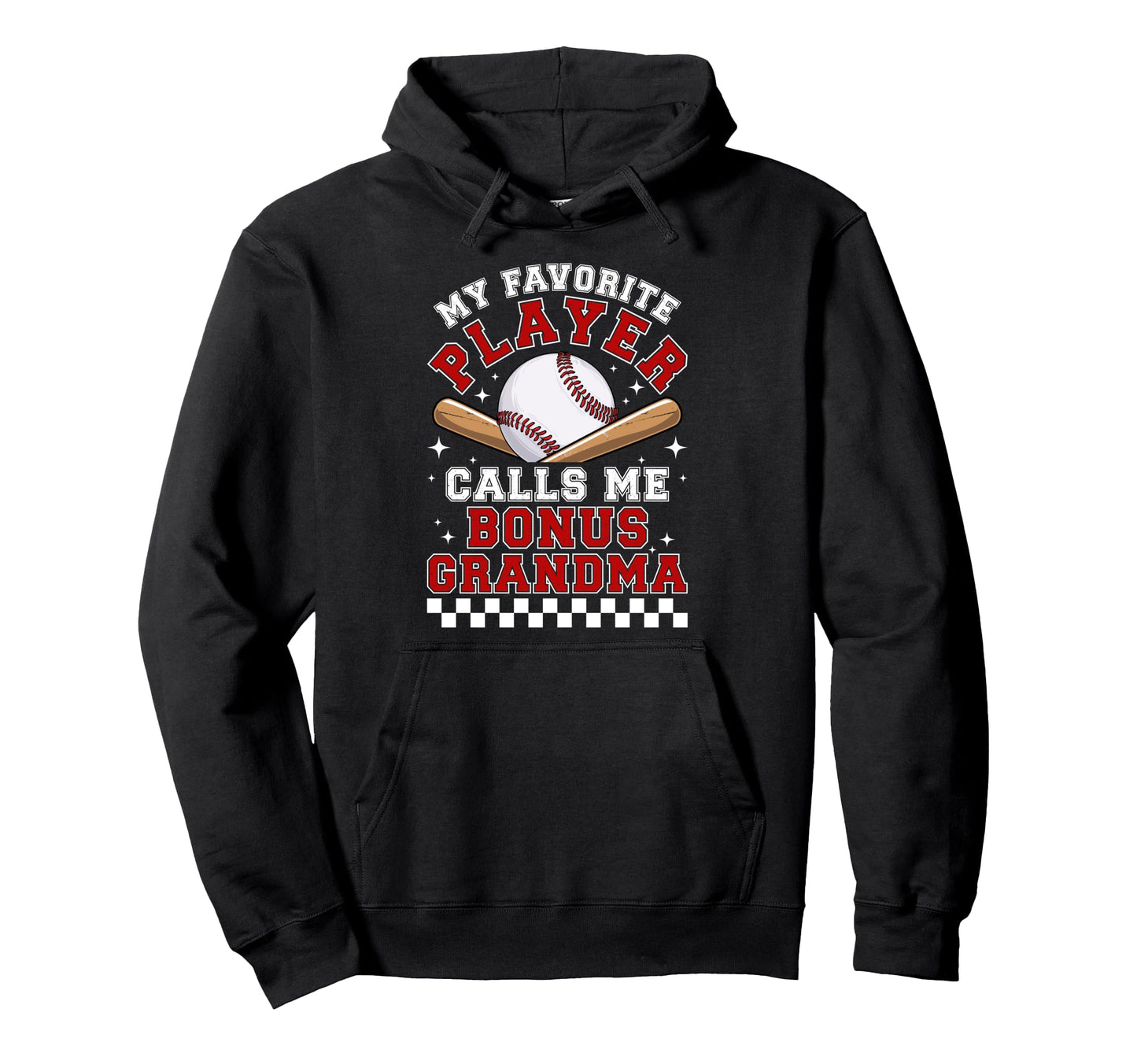 Proud Baseball Bonus Grandma Baseball Hoodie - Custom Art Print Unisex - T-Shirt, Sweatshirt, Hoodie