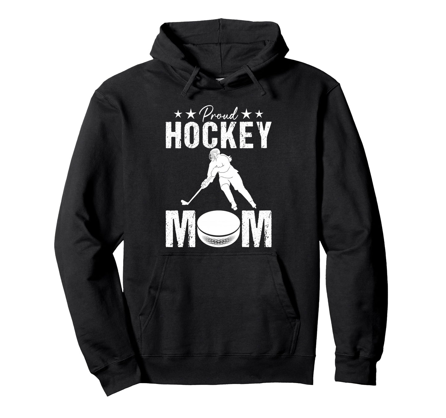 Proud Hockey Mom Game Day Sports Parent Hoodie - Trendy Graphic Unisex - T-Shirt, Sweatshirt, Hoodie