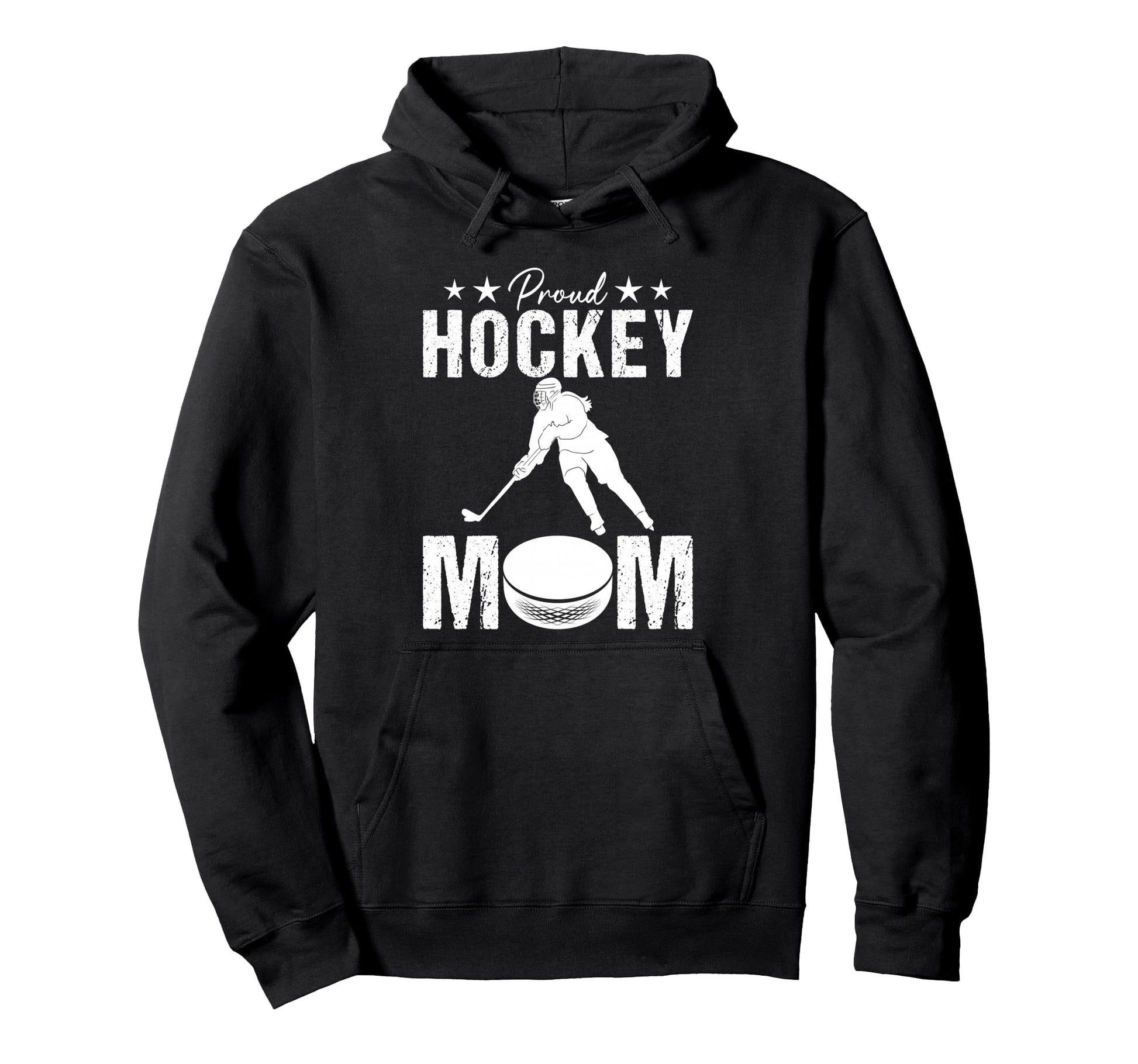 Proud Hockey Mom Game Day Sports Parent Hoodie - Trendy Graphic Unisex - T-Shirt, Sweatshirt, Hoodie