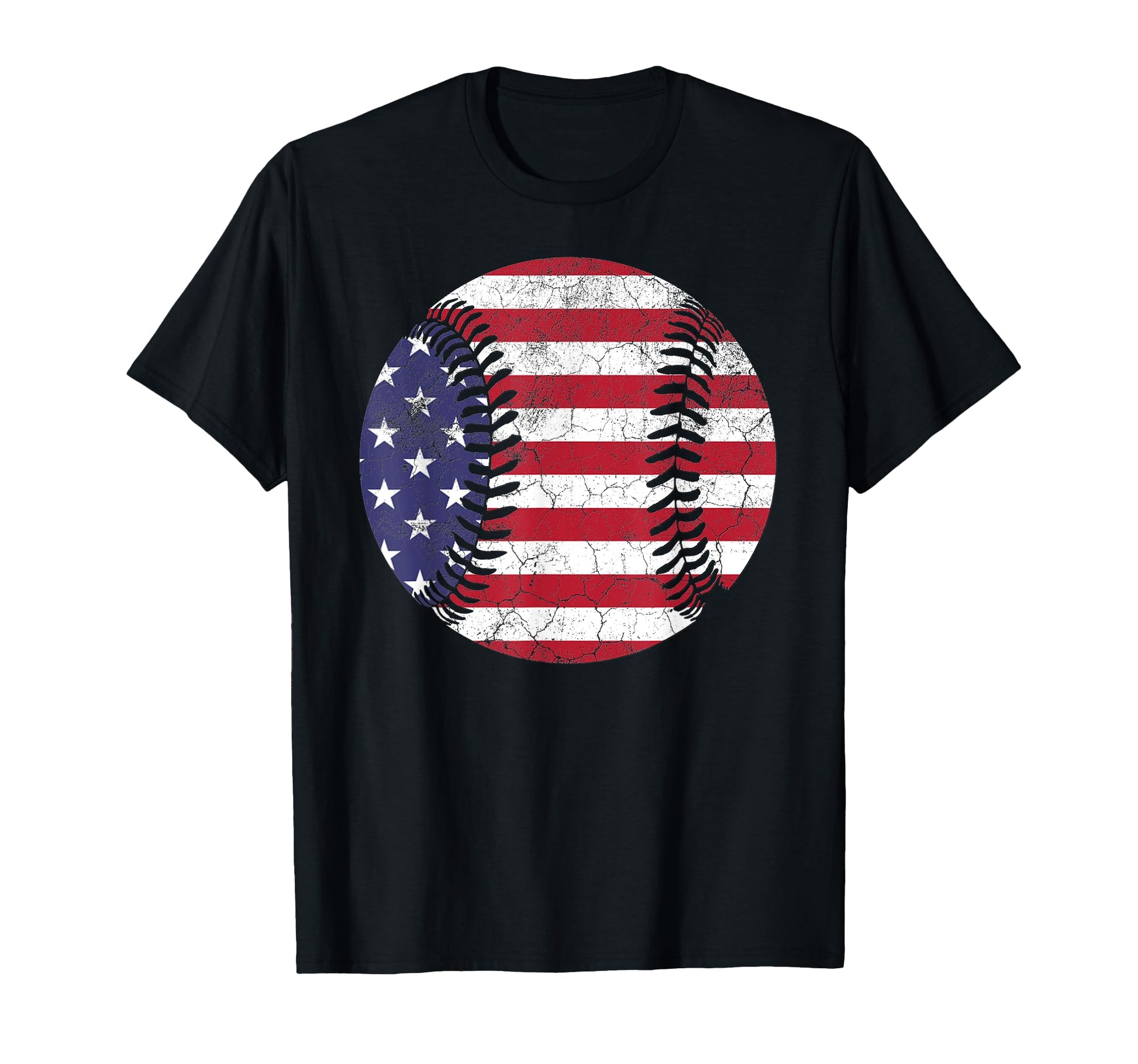 4Th Fourth July 4Th Baseball American T-Shirt - Custom Art Print Unisex - T-Shirt, Sweatshirt, Hoodie