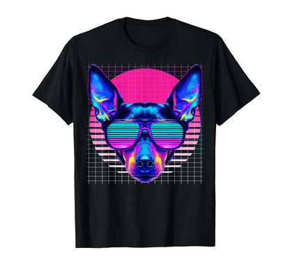 Miniature Pinscher Sunglasses Dog T-Shirt - Fun Novelty Design Unisex - T-Shirt, Sweatshirt, Hoodie