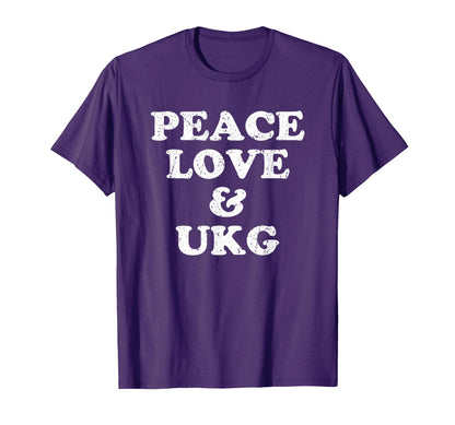 Uk Garage Peace Love Ukg T-Shirt - Aesthetic Graphic Men Women - T-Shirt, Sweatshirt, Hoodie