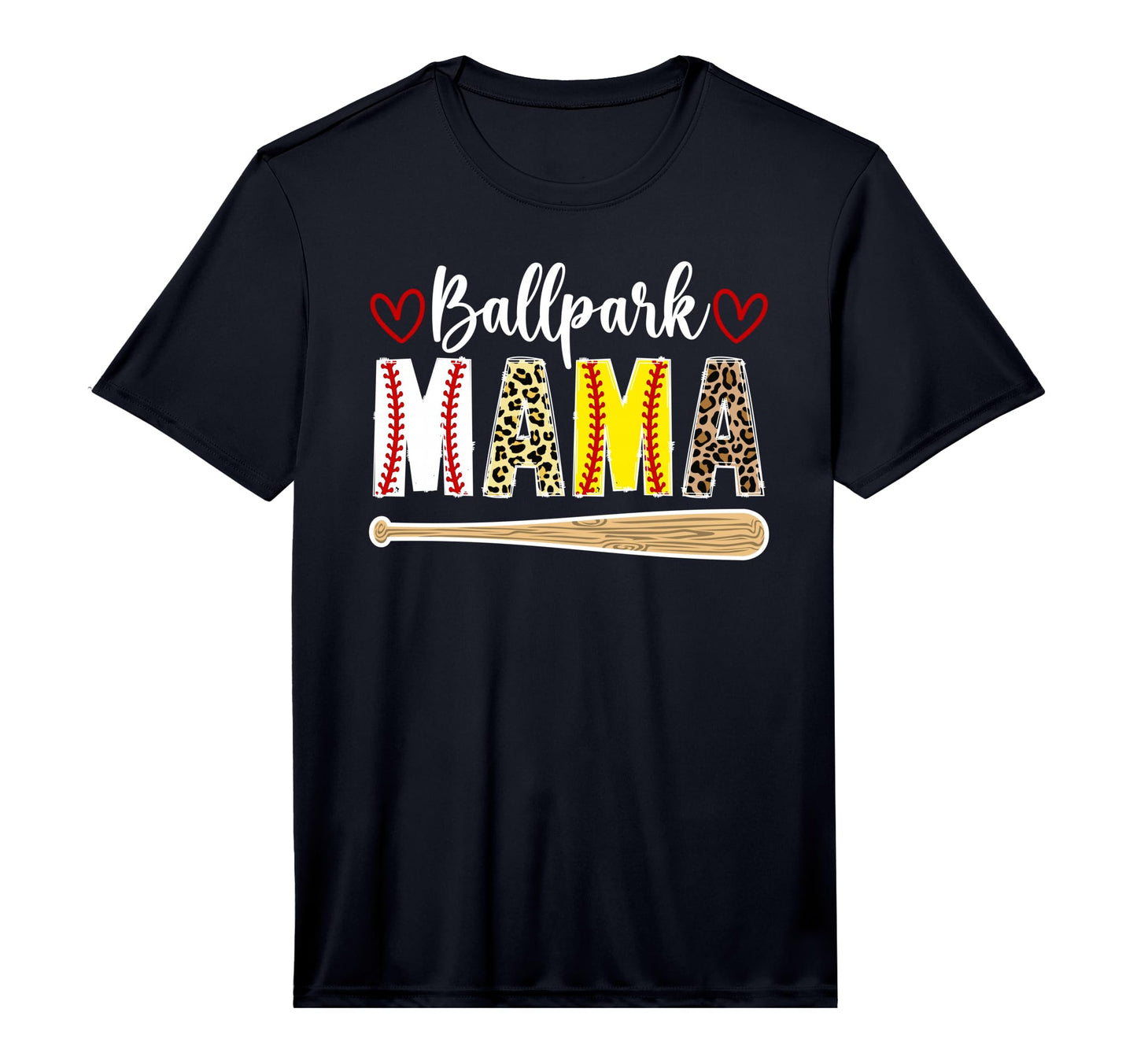 Mens Ballpark Mama Softball Baseball T-Shirt - Trendy Graphic for Adults - T-Shirt, Sweatshirt, Hoodie