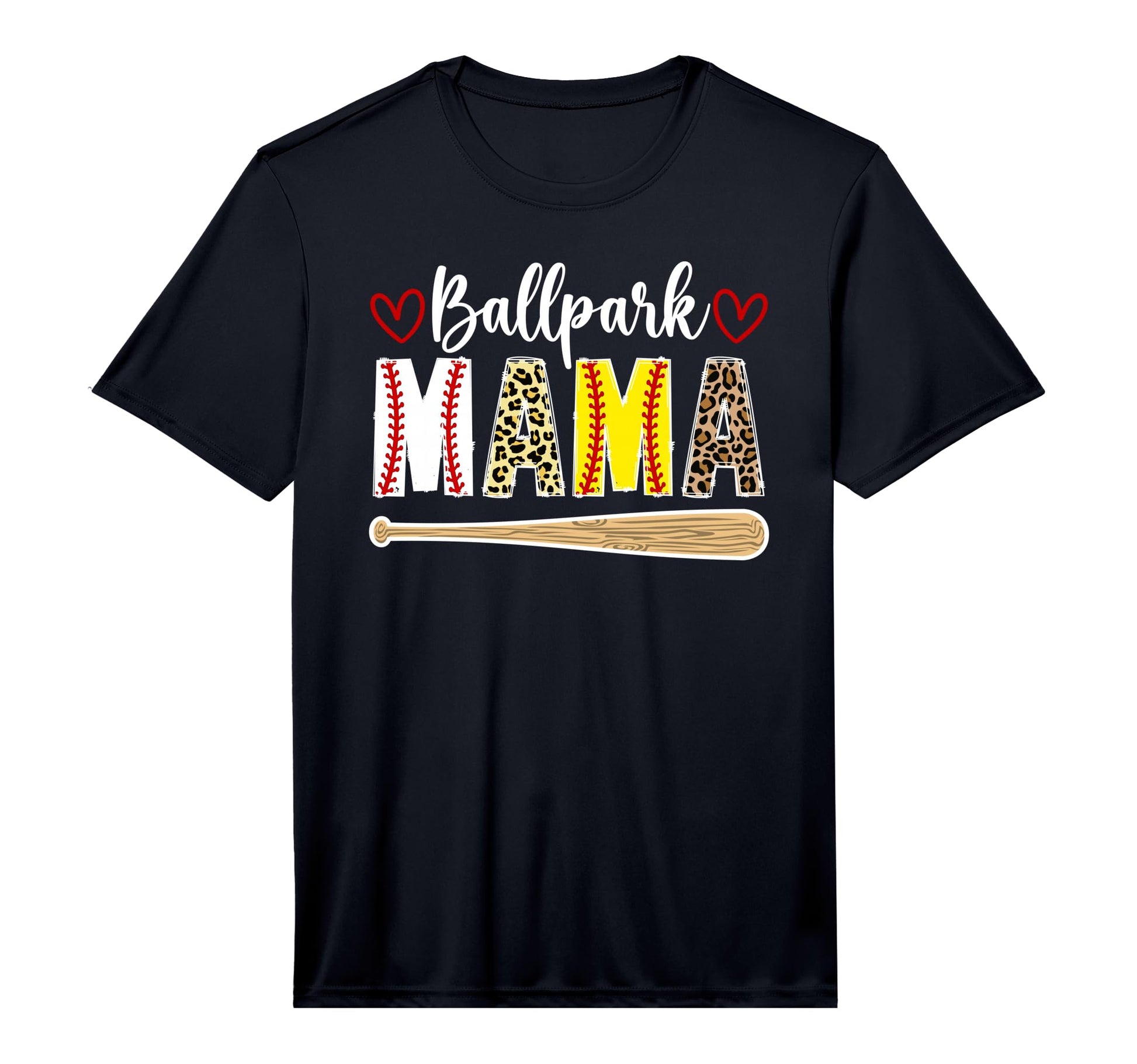 Mens Ballpark Mama Softball Baseball T-Shirt - Trendy Graphic for Adults - T-Shirt, Sweatshirt, Hoodie