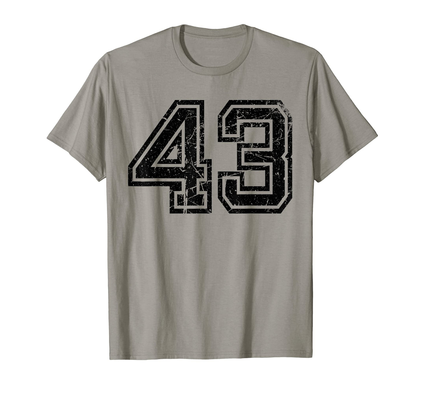 Number 43 Sports Jersey Varsity Lucky T-Shirt - Fun Novelty Design Unisex - T-Shirt, Sweatshirt, Hoodie