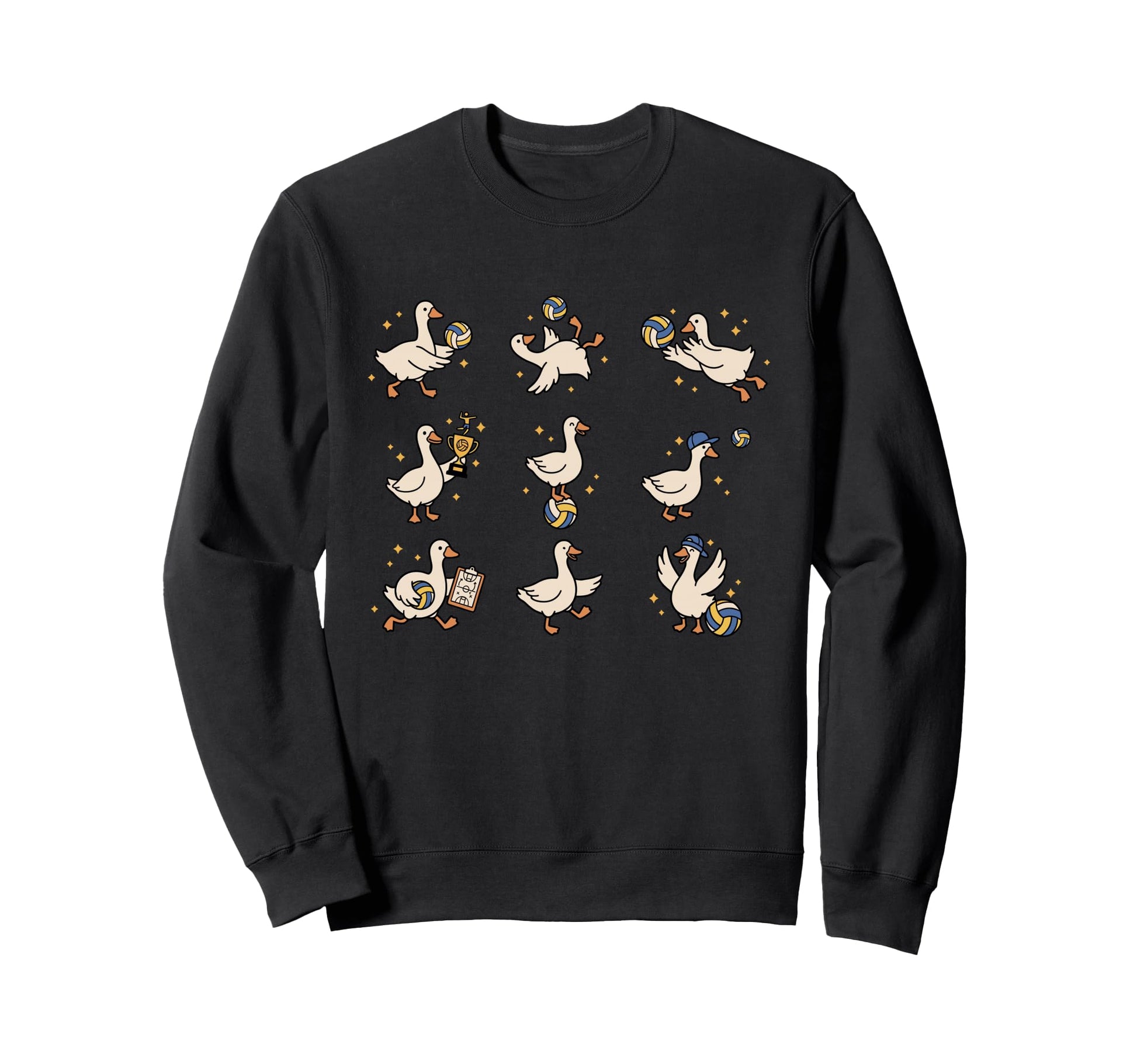 Silly Goose Playing Volleyball Sweatshirt - Streetwear Style for Adults - T-Shirt, Sweatshirt, Hoodie