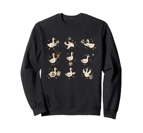 Silly Goose Playing Volleyball Sweatshirt - Streetwear Style for Adults - T-Shirt, Sweatshirt, Hoodie