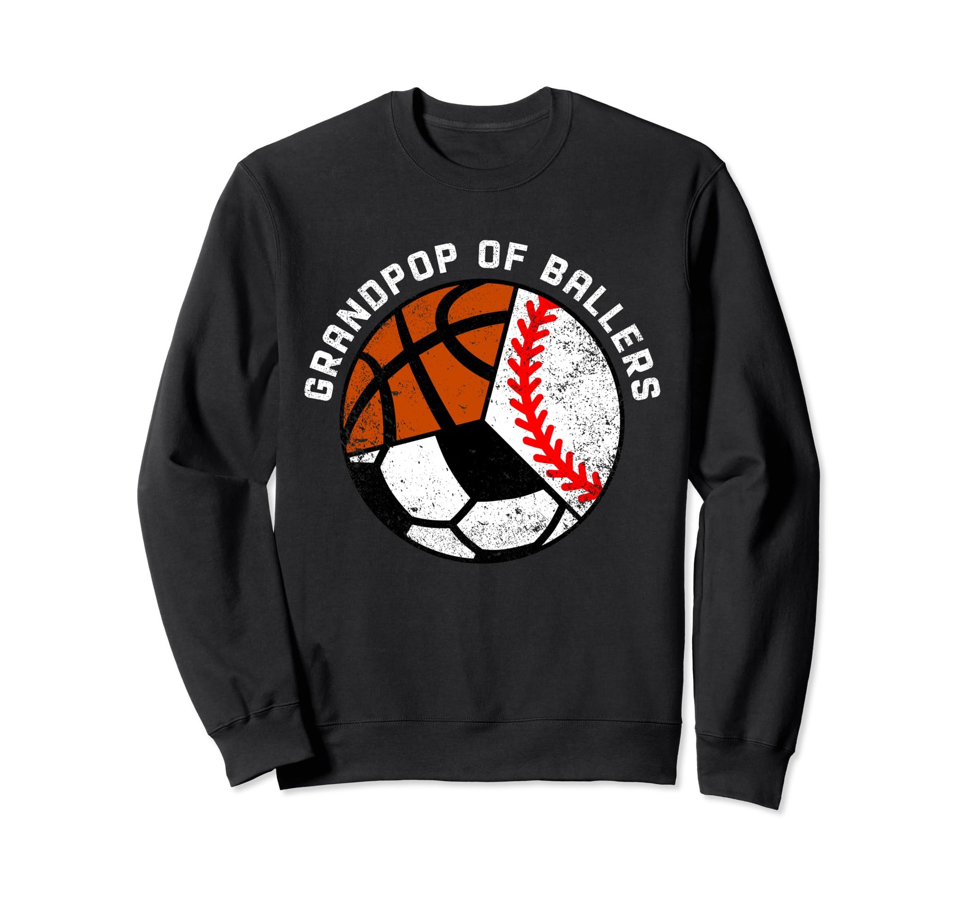 Grandpop Ballers Funny Baseball Sweatshirt - Aesthetic Graphic Unisex - T-Shirt, Sweatshirt, Hoodie