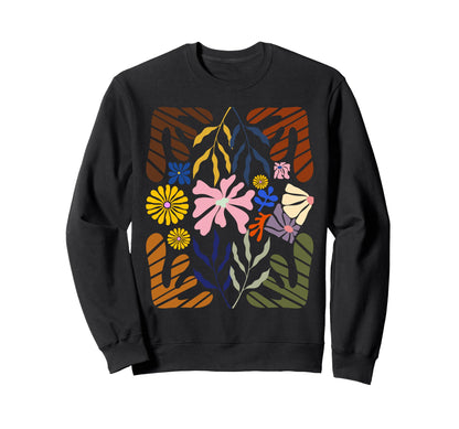 Colorful Wildflower Floral Sweatshirt - Novelty Apparel Men Women - T-Shirt, Sweatshirt, Hoodie