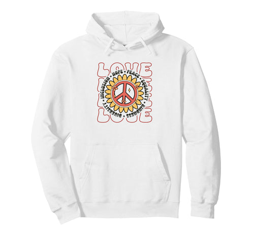 Diversity Equality Love Peace Human Hoodie - Fun Novelty Design Men Women - T-Shirt, Sweatshirt, Hoodie