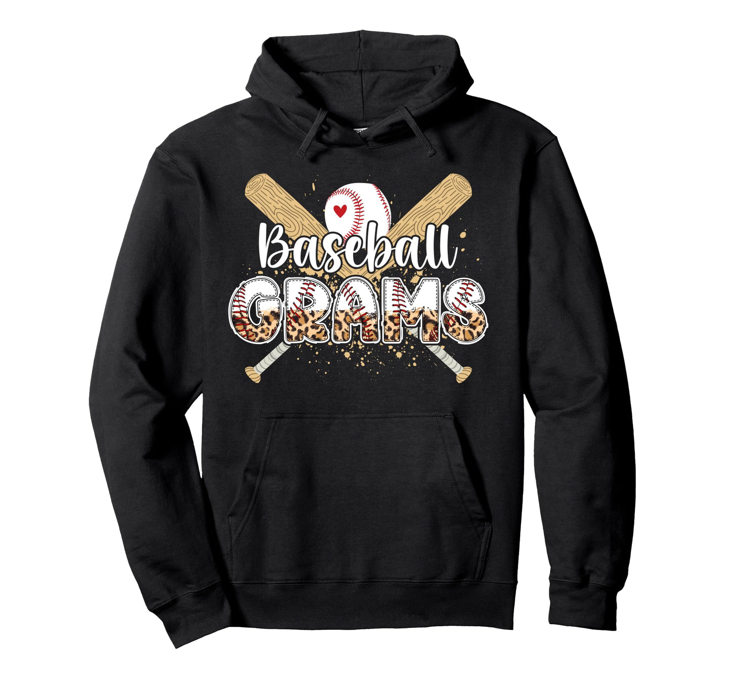 Baseball Grams Leopard Grams Baseball Hoodie - Streetwear Style for Adults - T-Shirt, Sweatshirt, Hoodie