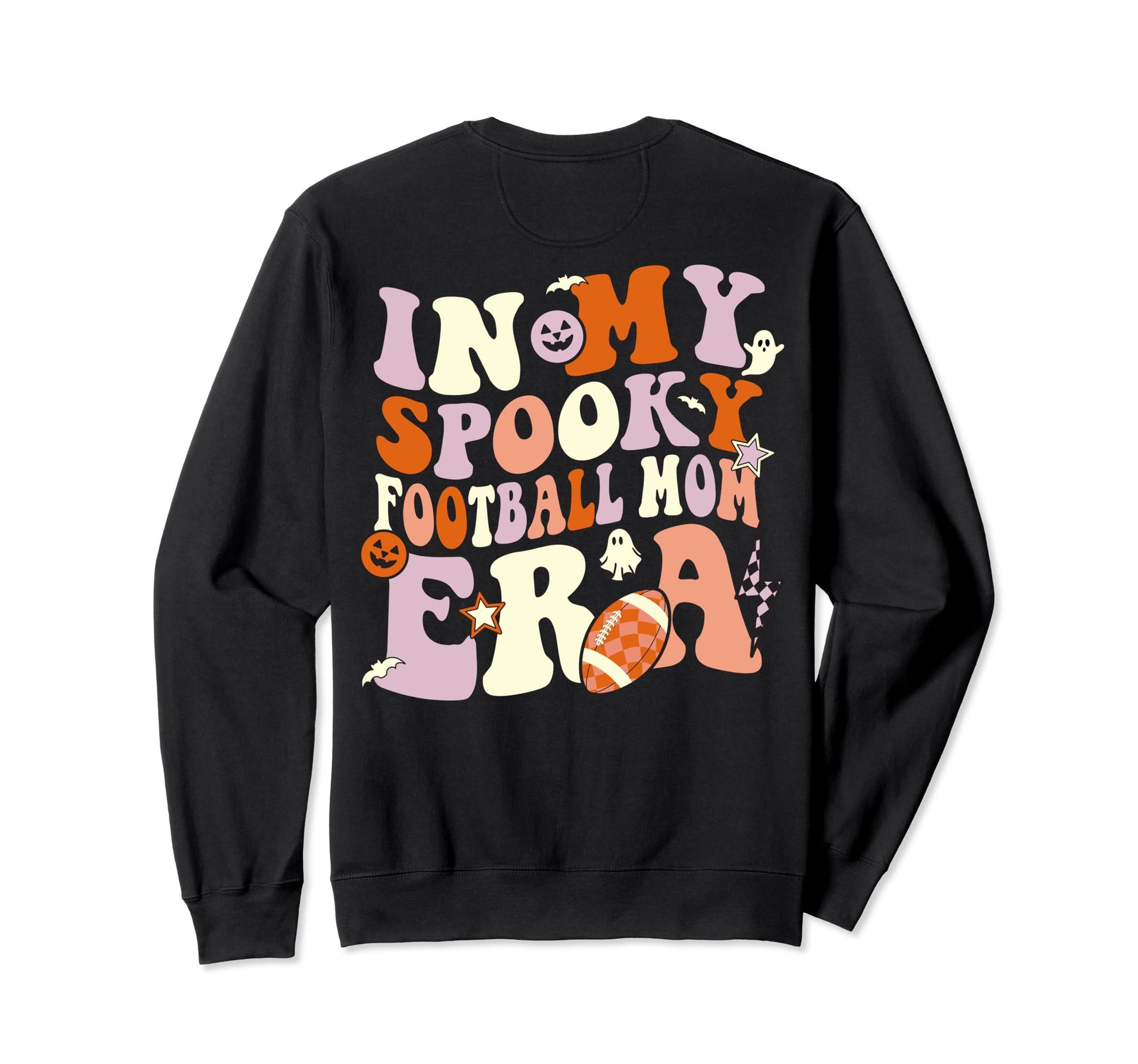 My Spooky Football Mom Era Sweatshirt - Unique Graphic for Adults - T-Shirt, Sweatshirt, Hoodie