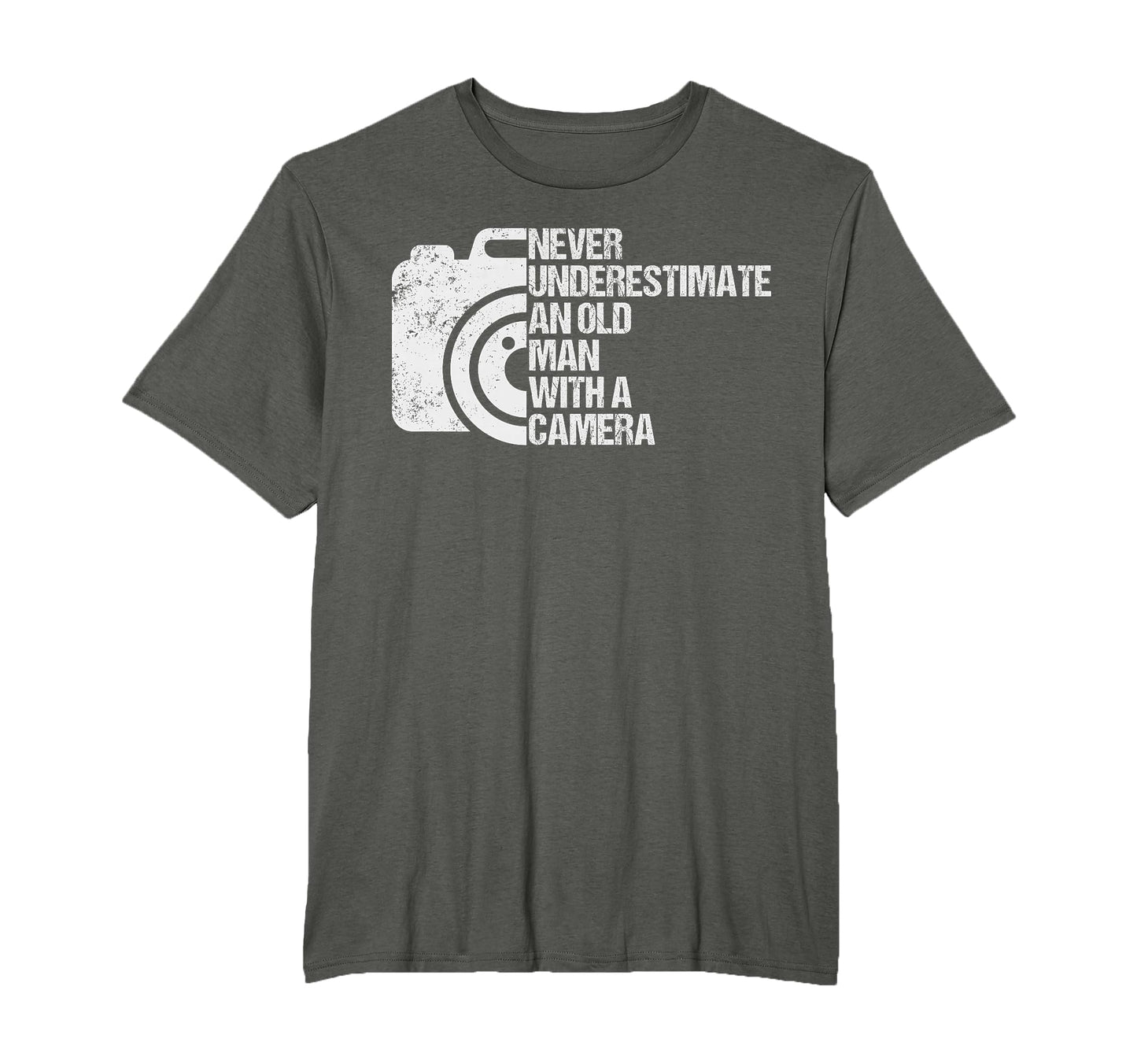 Never Underestimate Old Camera T-Shirt - Streetwear Style Unisex - T-Shirt, Sweatshirt, Hoodie