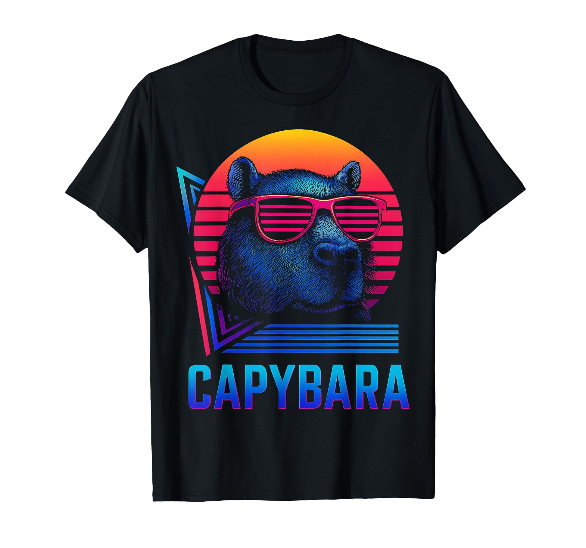 Capybara Capibara Sunglasses T-Shirt - Casual Everyday Wear Men Women - T-Shirt, Sweatshirt, Hoodie
