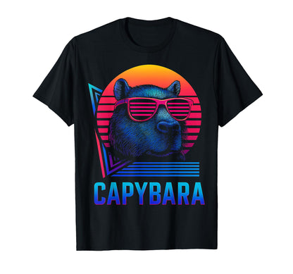 Capybara Capibara Sunglasses T-Shirt - Casual Everyday Wear Men Women - T-Shirt, Sweatshirt, Hoodie