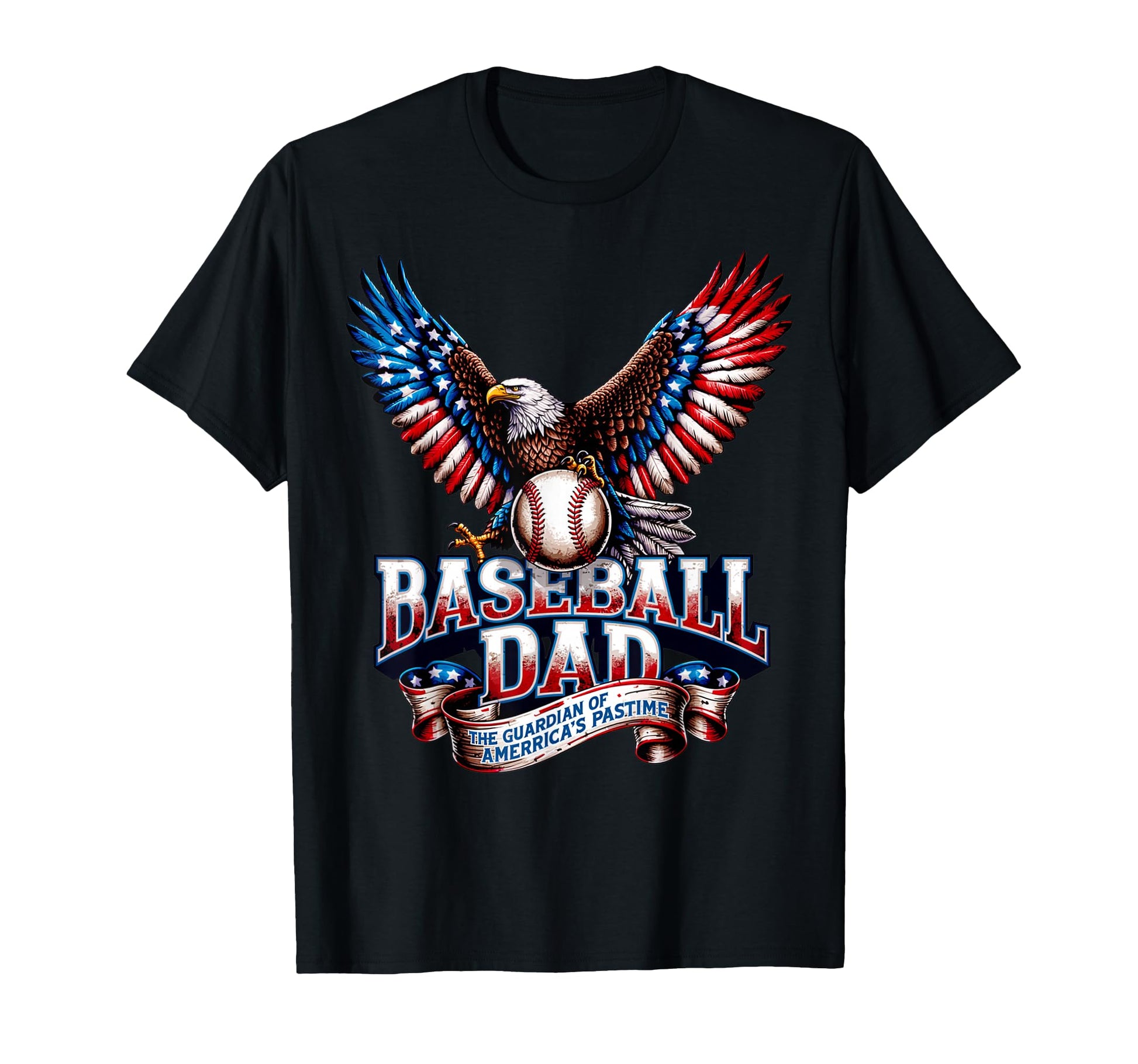 Baseball Fathers Day Usa T-Shirt - Casual Everyday Wear Men Women - T-Shirt, Sweatshirt, Hoodie