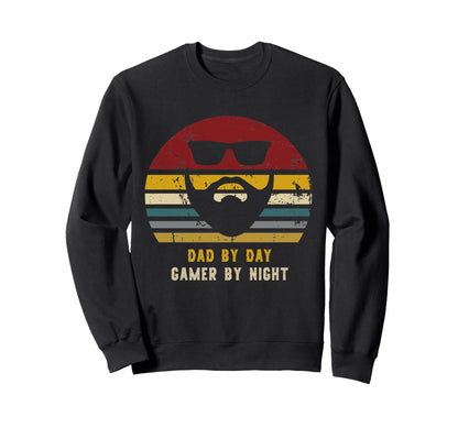 Dad Day Gamer Night Rad Dad Sweatshirt - Fun Novelty Design Men Women - T-Shirt, Sweatshirt, Hoodie