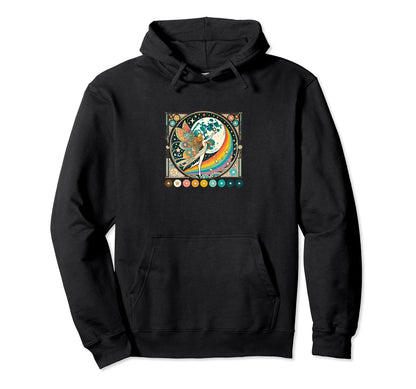 Celestial Rainbow Fairy Art Moon Child Hoodie - Custom Art Print Men Women - T-Shirt, Sweatshirt, Hoodie