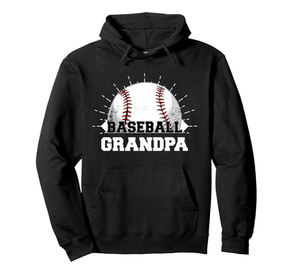 Game Day Sports Lover Funny Baseball Grandpa Hoodie - Unique Graphic Unisex - T-Shirt, Sweatshirt, Hoodie