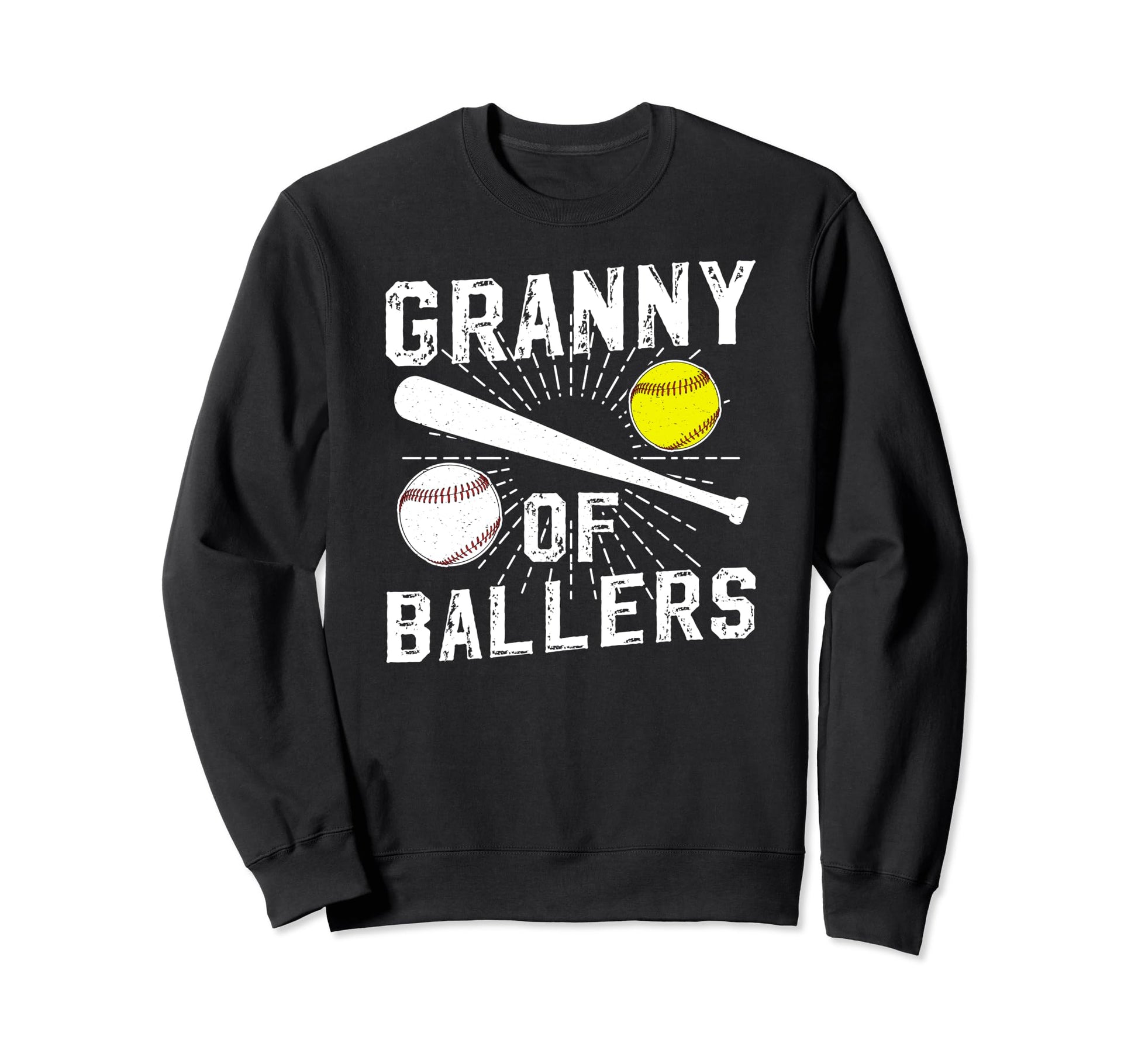 Granny Ballers Baseball Softball Sweatshirt - Streetwear Style Unisex - T-Shirt, Sweatshirt, Hoodie