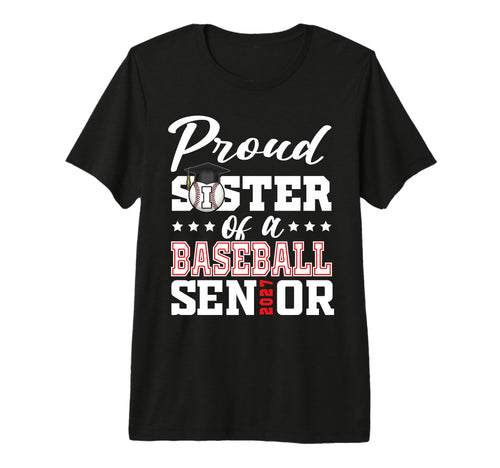Proud Sister Baseball Senior 2027 Tri T-Shirt - Graphic Print Men Women - T-Shirt, Sweatshirt, Hoodie