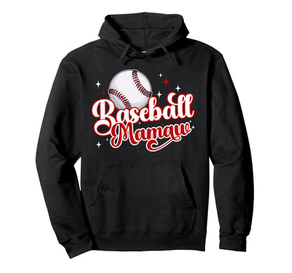 Baseball Mamaw Baseball Player Mamaw Hoodie - Graphic Print Unisex - T-Shirt, Sweatshirt, Hoodie