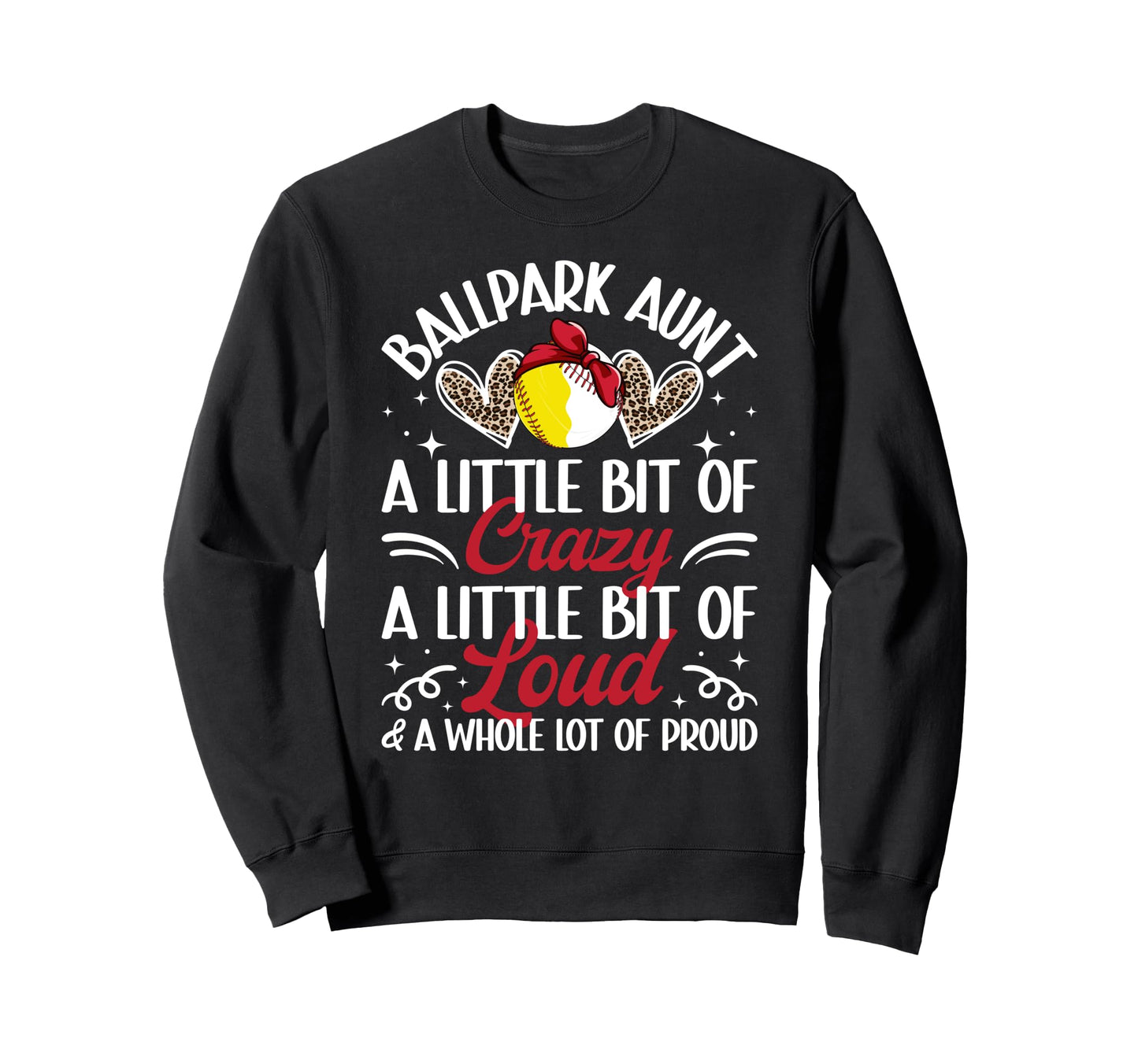 Ballpark Aunt Definition Baseball Sweatshirt - Trendy Graphic for Adults - T-Shirt, Sweatshirt, Hoodie