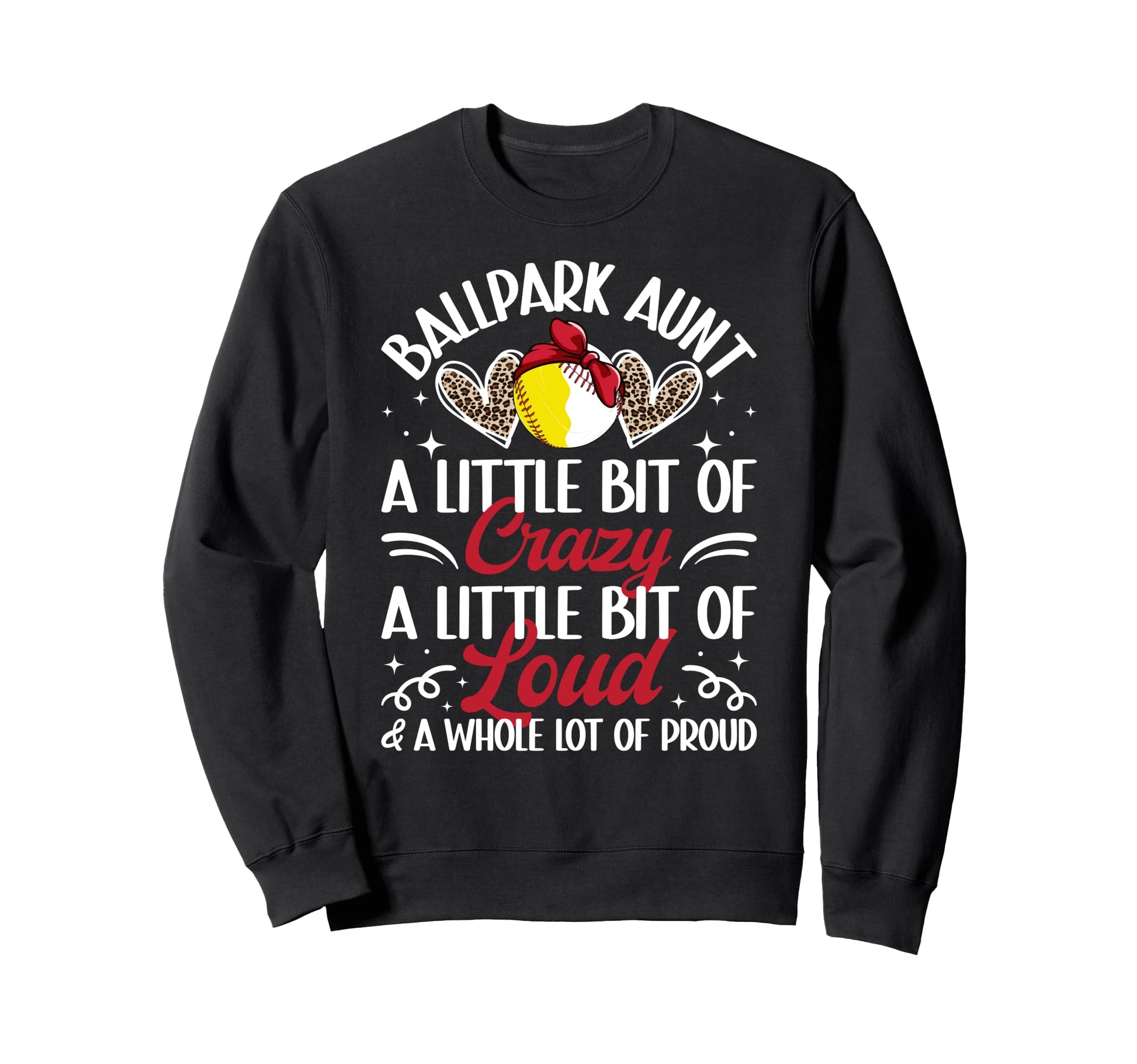 Ballpark Aunt Definition Baseball Sweatshirt - Trendy Graphic for Adults - T-Shirt, Sweatshirt, Hoodie