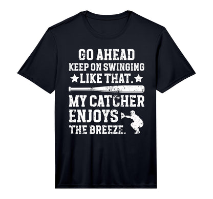 Mens Funny Baseball Catcher Mom T-Shirt - Unique Graphic for Adults - T-Shirt, Sweatshirt, Hoodie