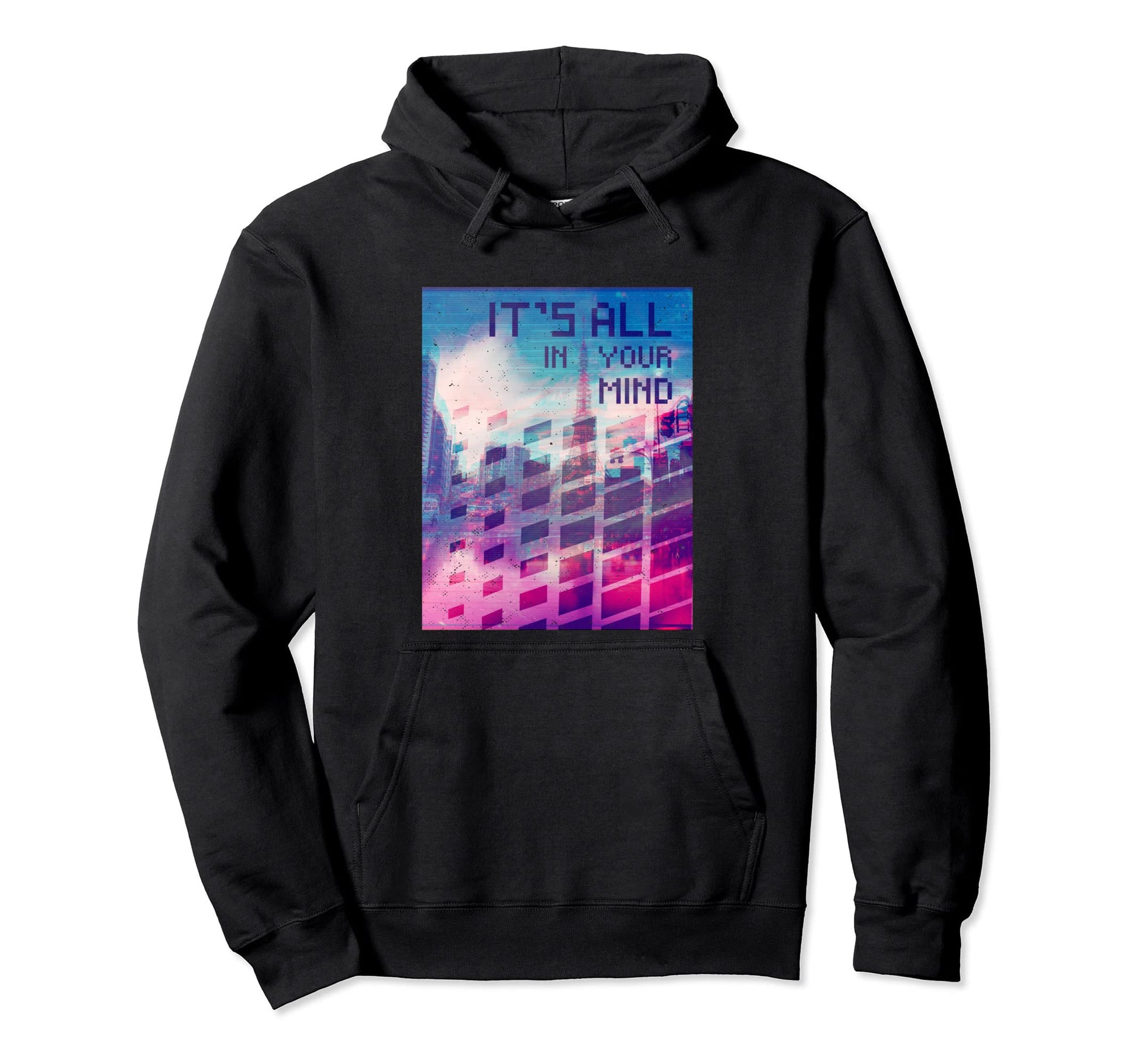 Its All Your Mind Vaporwave Aesthetic Hoodie - Trendy Graphic Men Women - T-Shirt, Sweatshirt, Hoodie