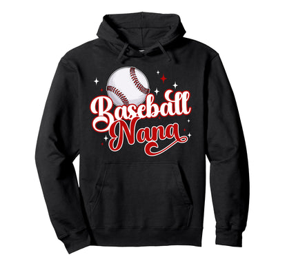 Baseball Nana Baseball Player Nana Hoodie - Aesthetic Graphic for Adults - T-Shirt, Sweatshirt, Hoodie