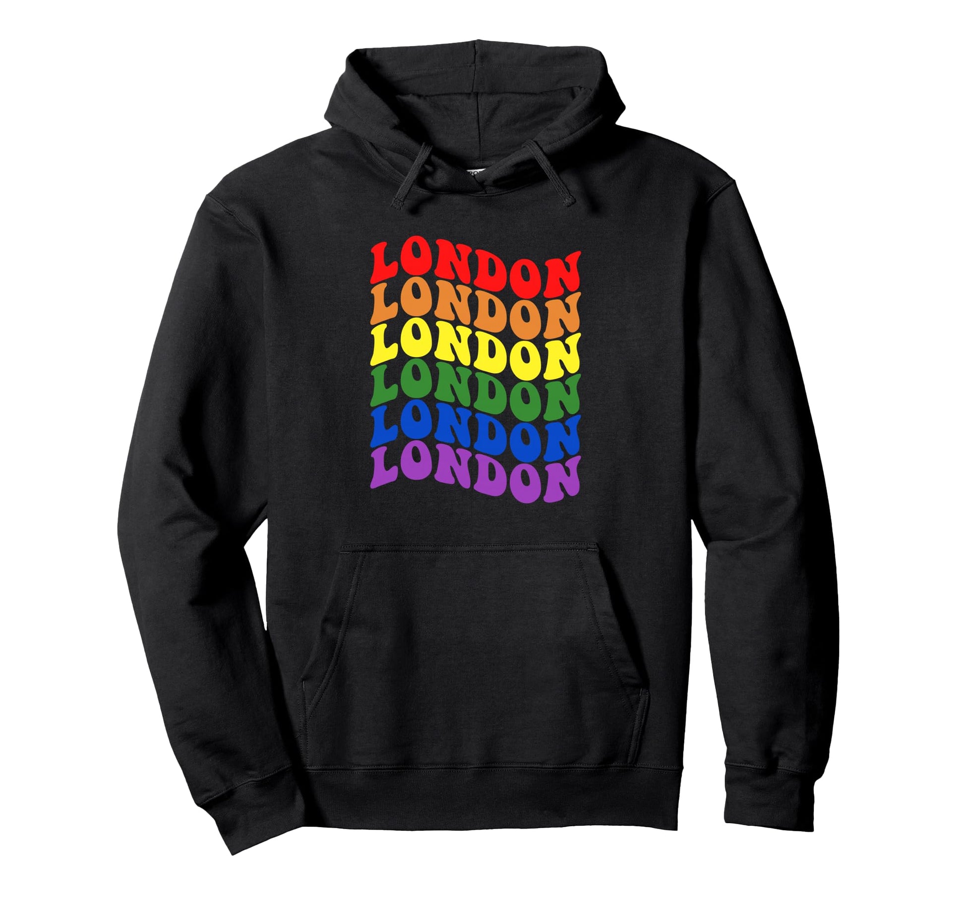 London Gay Pride Lgbtq Rainbow Hoodie - Casual Everyday Wear for Adults - T-Shirt, Sweatshirt, Hoodie