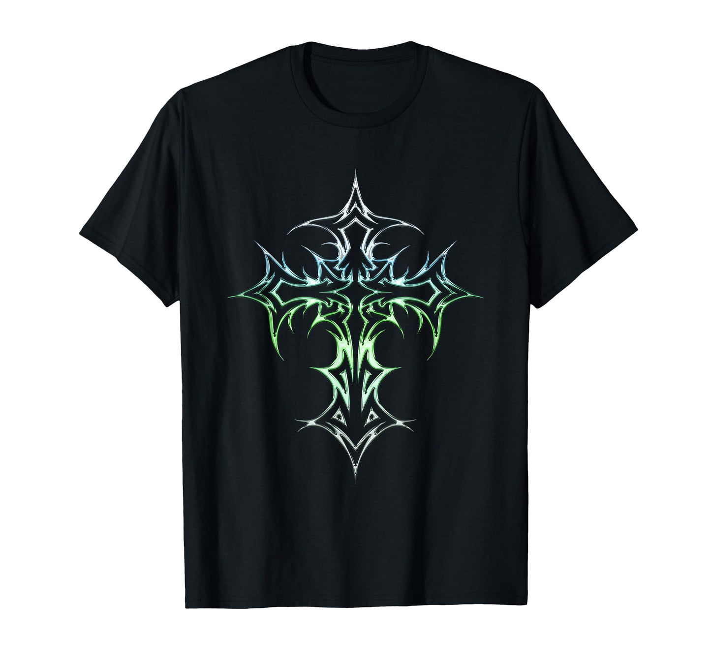 Gothic Cross Y2K Alt Aesthetic T-Shirt - Unique Graphic Unisex - T-Shirt, Sweatshirt, Hoodie