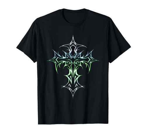 Gothic Cross Y2K Alt Aesthetic T-Shirt - Unique Graphic Unisex - T-Shirt, Sweatshirt, Hoodie