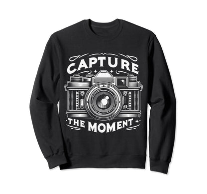 Camera Snapshot Capture Moment Sweatshirt - Custom Art Print Men Women - T-Shirt, Sweatshirt, Hoodie
