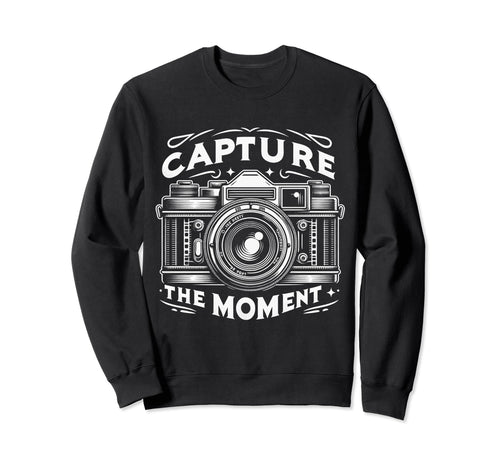 Camera Snapshot Capture Moment Sweatshirt - Custom Art Print Men Women - T-Shirt, Sweatshirt, Hoodie