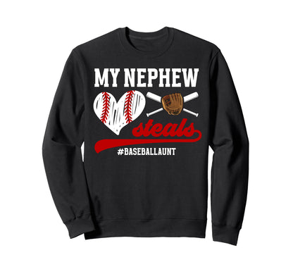 Funny Baseball Aunt Baseball Player Sweatshirt - Fun Novelty Design Unisex - T-Shirt, Sweatshirt, Hoodie