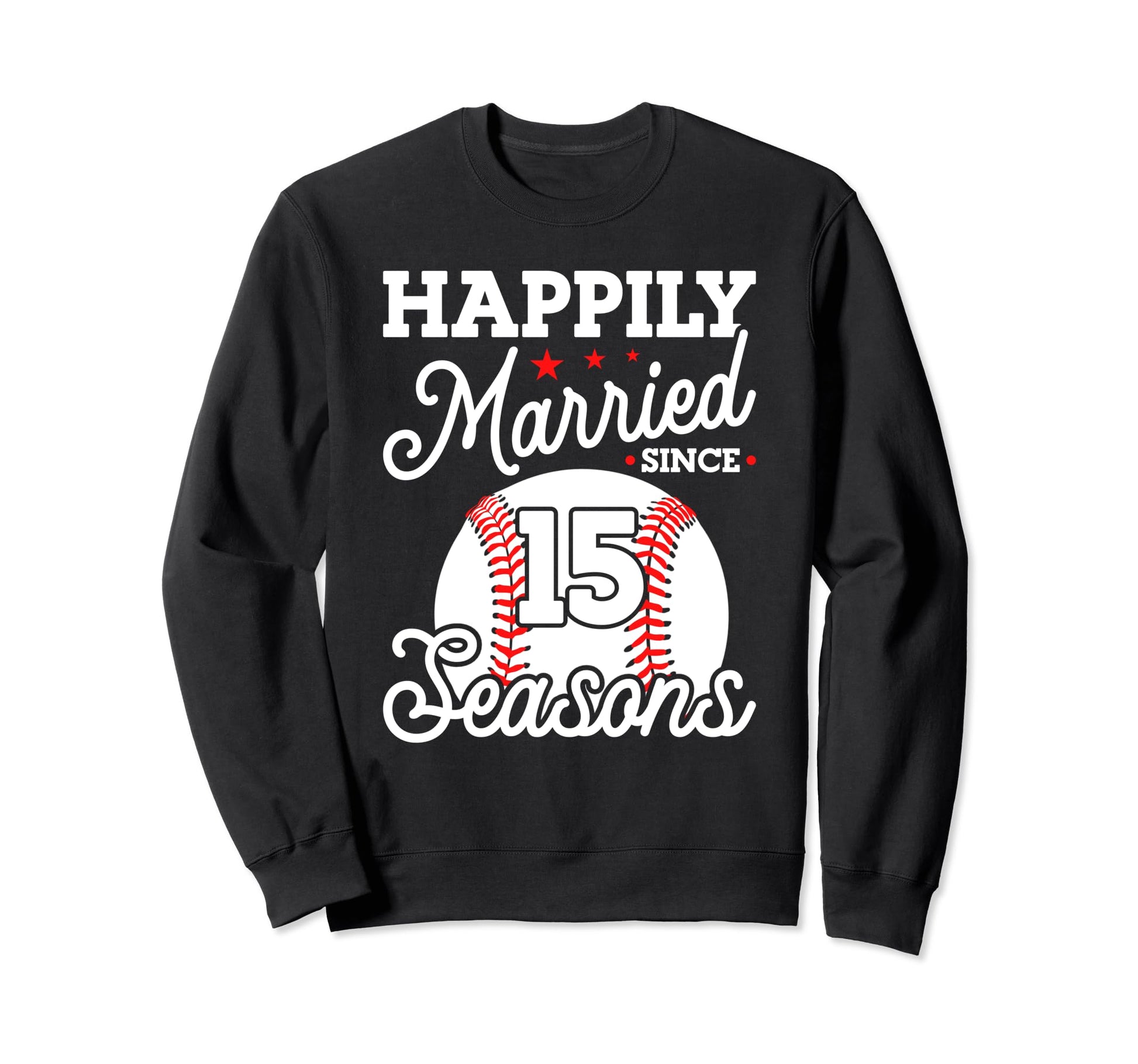 15Th Wedding Anniversary Baseball Sweatshirt - Custom Art Print Men Women - T-Shirt, Sweatshirt, Hoodie
