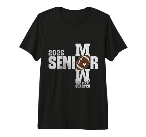 Senior Football Mom Football Mama T-Shirt - Custom Art Print for Adults - T-Shirt, Sweatshirt, Hoodie
