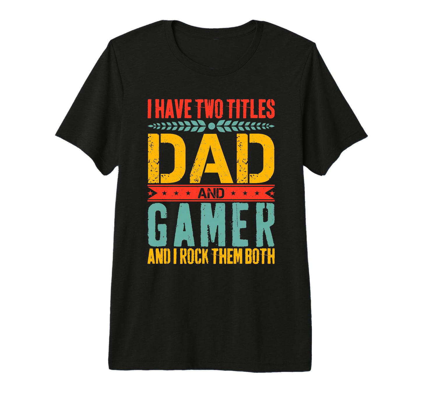 Mens Gamer Dad Father Day Gaming Dad Tri T-Shirt - Minimalist Print Unisex - T-Shirt, Sweatshirt, Hoodie