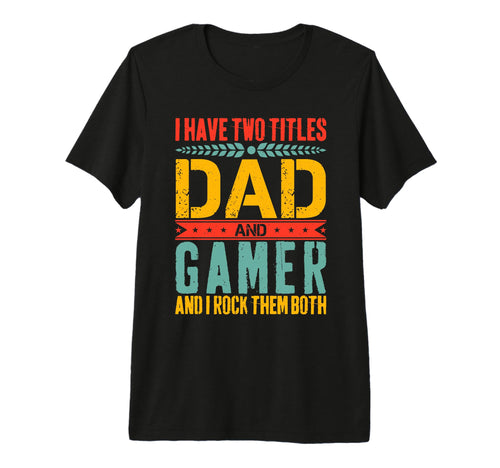 Mens Gamer Dad Father Day Gaming Dad Tri T-Shirt - Minimalist Print Unisex - T-Shirt, Sweatshirt, Hoodie