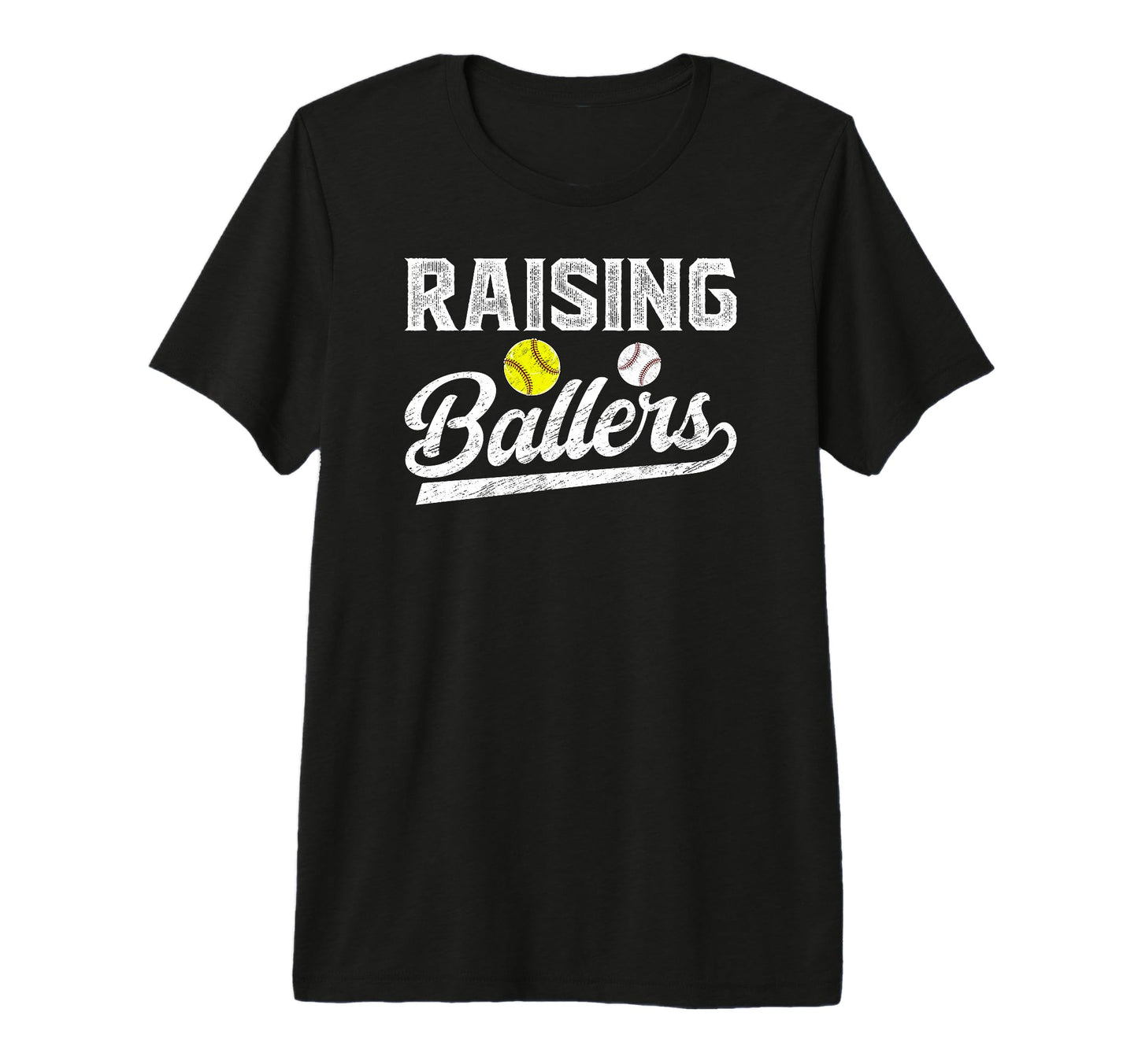 Mens Raising Ballers Baseball T-Shirt - Casual Everyday Wear Men Women - T-Shirt, Sweatshirt, Hoodie