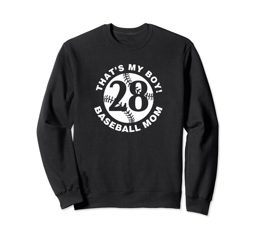 Thats My Baseball Mom 28 Sweatshirt - Aesthetic Graphic for Adults - T-Shirt, Sweatshirt, Hoodie