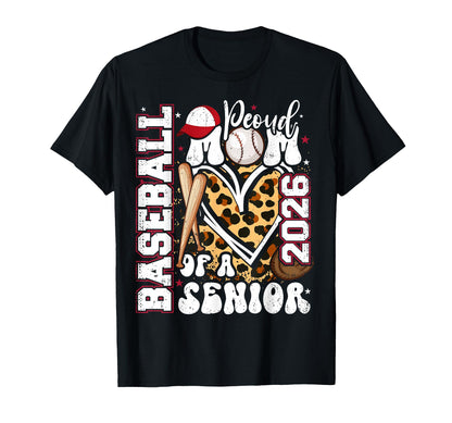 Proud Senior Mom Class 2026 T-Shirt - Fun Novelty Design Men Women - T-Shirt, Sweatshirt, Hoodie