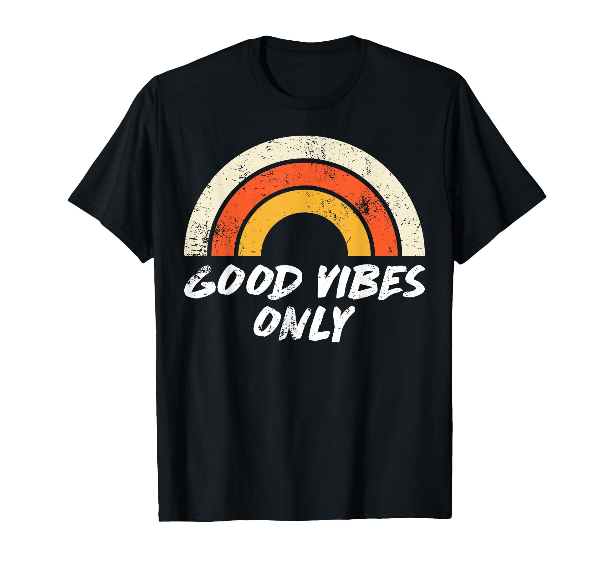 Good Vibes Only Mens Rainbow Womens T-Shirt - Trendy Graphic Unisex - T-Shirt, Sweatshirt, Hoodie