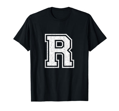 Letter R Spell Name Initials Alphabet T-Shirt - Novelty Apparel for Adults - T-Shirt, Sweatshirt, Hoodie